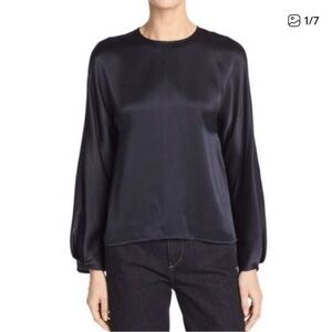 Vince Silk Long-sleeve Shirt